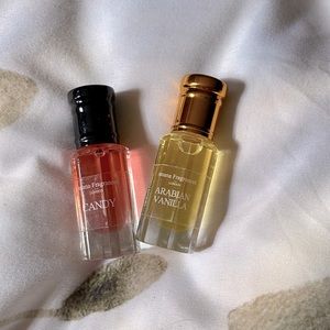 Perfume roller ball oils